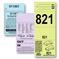 Stock Valet Parking Tickets