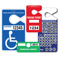 Parking Hang Tags