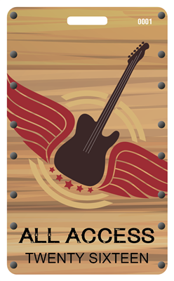 Urban Cowboy Concert Plastic Badge