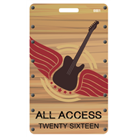 Urban Cowboy Concert Plastic Badge