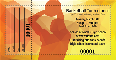 Basketball Raffle Tickets
