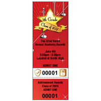 Graduation Tickets with Security Features