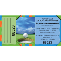 Golf Fundraiser Raffle Tickets