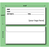 DIY Ticket Envelopes - Black Ink Only