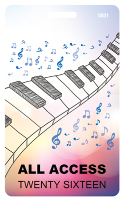 Orchestral Plastic Badge