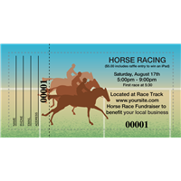 Horse Racing Raffle Tickets
