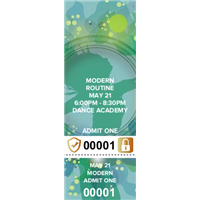 Modern Dance Tickets with Security Features