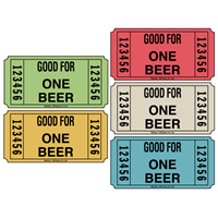 Beer Redemption Roll Tickets