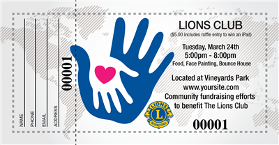 Lions Club Raffle Tickets