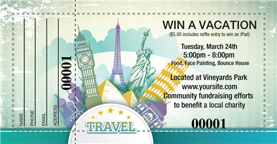 Win A Vacation Raffle Tickets