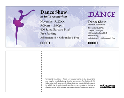 Dance Tickets