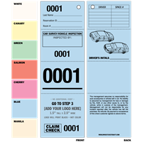 DIY 4 Part Valet Tickets