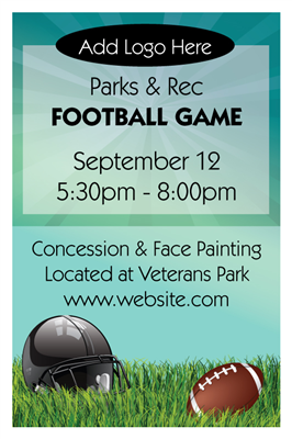 Design It Yourself 12 X 18 Football Posters