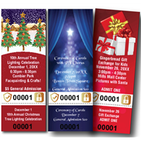 Christmas Tickets with Security Features