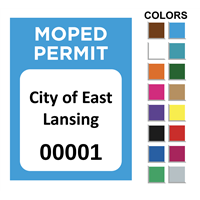 DIY Moped Parking Stickers