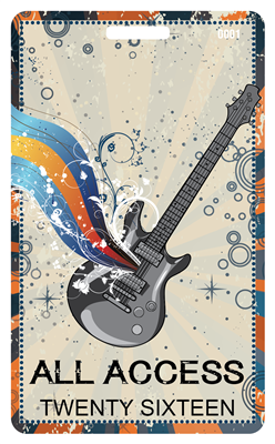 Country Music Concert Plastic Badge