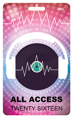 Disco Plastic Badge