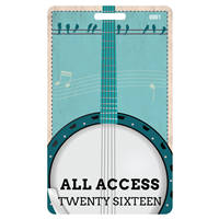 Bluegrass Plastic Badge