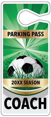 Soccer Parking Hang Tags