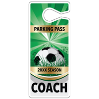 Soccer Parking Hang Tags