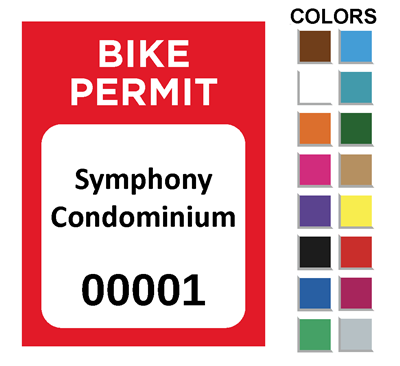 DIY Bike Parking Stickers