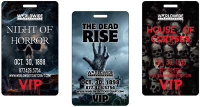 Halloween Plastic Badge