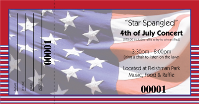 4th of July Raffle Tickets