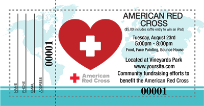 Red Cross Raffle Ticket