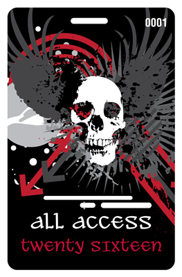 Heavy Metal Concert Plastic Badge