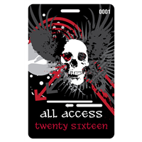 Heavy Metal Concert Plastic Badge