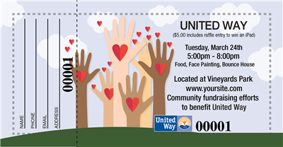 United Way Raffle Ticket