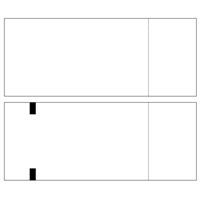 Large Thermal Tickets - 2" Stub