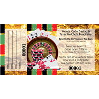 Poker Night Raffle Tickets