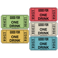 Drink Redemption Roll Tickets
