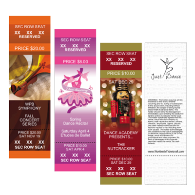 Design It Yourself Full Color Vertical Tix RSVD