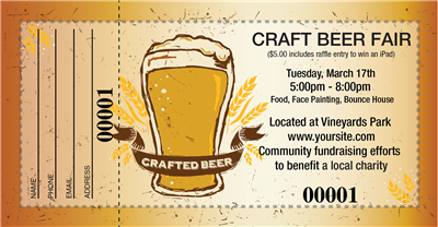 Craft Beer Raffle Tickets