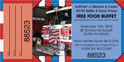 Firefighter Raffle Tickets