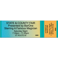 Fair Tickets - General Admission - Horizontal