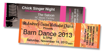 Design It Yourself Horizontal Tickets - General Ad