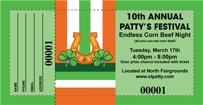 St Patrick's Day Raffle Tickets