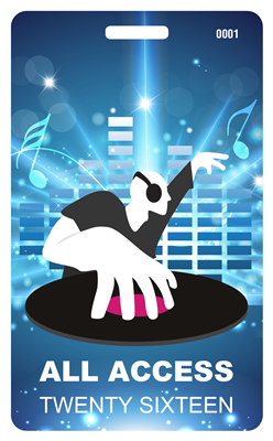 EDM Festival Plastic Badge