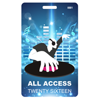 EDM Festival Plastic Badge