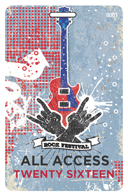 Alternative Rock Plastic Badge
