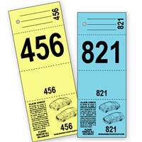 4 Part Valet Parking Ticket B