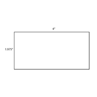 White Thermal Tickets - 2" x 4" No Perf