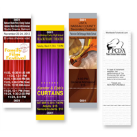 Design It Yourself Full Color Vertical Tickets GA