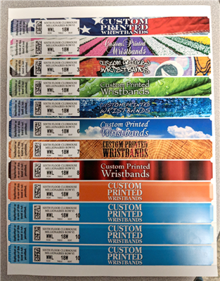 DIY Event Wristbands - Custom Sheets