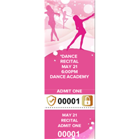 Dance Recital Tickets with Security Features