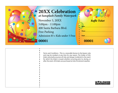 Celebration Raffle Tickets