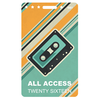 Indie Music Concert Plastic Badge